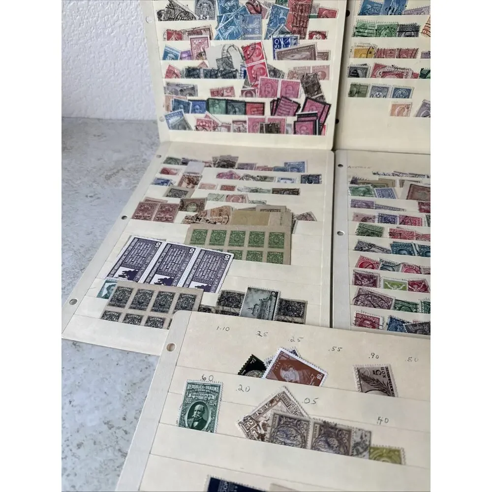 Vintage World Postage Stamp Lot - Postmarked Vtg Lot